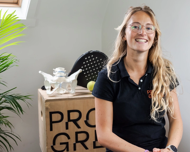 Clarisse Arnou, kinesist bij kinepraktijk Progress Brugge.